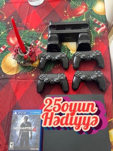 Playstation 4 silm(1tb) Donma,qızma yoxdur.təmirdə olmayib Oyunlar