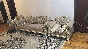 2 divan: Salam Divan kreslo desti satilir Qiymət 250 azn Ünvan Masazır — 1