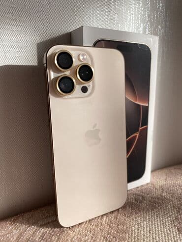 IPhone 16 Pro Max, 256 GB, Desert Titanium, Sənədlərlə