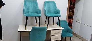 stolustu kompyuter: İşlənmiş, Açılmayan, Dördbucaq masa, 4 stul — 1