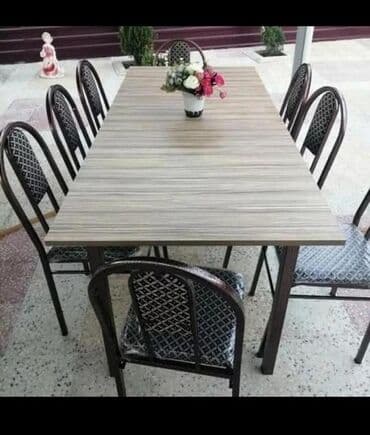 isdolar: Для кухни, Новый, Нераскладной, Прямоугольный стол, 4 стула — 10