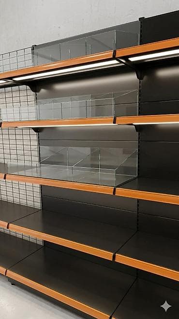 Mağaza vitrini üçün modul rəf sistemi - Material: möhkəm metal — 1