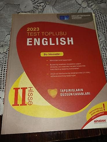 Testlər: İngilis dili Testlər 11-ci sinif, DİM, 1-ci hissə, 2024 il — 4