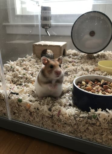 gelincik heyvan: Ev heyvanı – hamster Xüsusiyyətlər: - Növ: uzun tüklü Suriya hamstri — 1