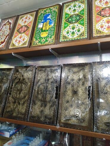 ваза напольная стеклянная высокая без узора: Taxta nərd lövhələri – əl işləri - Material: tam taxta (üzəri — 4