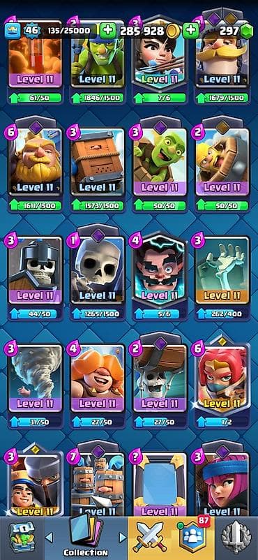 Косметика: Clash Royale hesabı – yüksək səviyyəli kosmetik kolleksiya və zəngin — 7