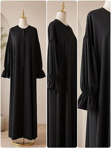 Abaya mədinə ipəyindən Yenidir.Ölçü 46-48 A kəsimdir.Tam boydur