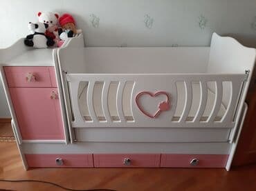 alma soyan: Oğlan və qız üçün, İşlənmiş, Beşik, Matras ilə, Yellənmə mexanizm ilə — 2