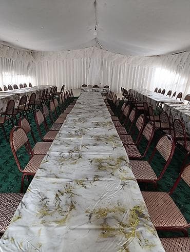 plastik su cənlərinin təmiri: Mərasim çadırı və stol-stul komplekti satılır 100 komplekt. - Geniş — 2
