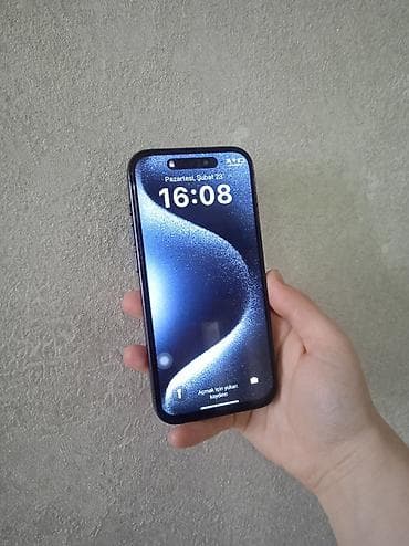 iphone xoş max: IPhone 15 Pro, 512 GB, Mavi, Simsiz şarj — 2