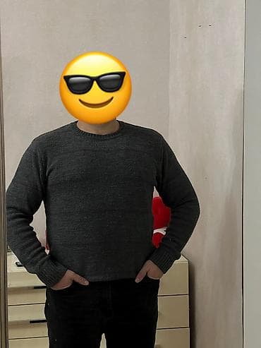 kisi kurtkalari: Sviter, XL, rəng - Boz — 4