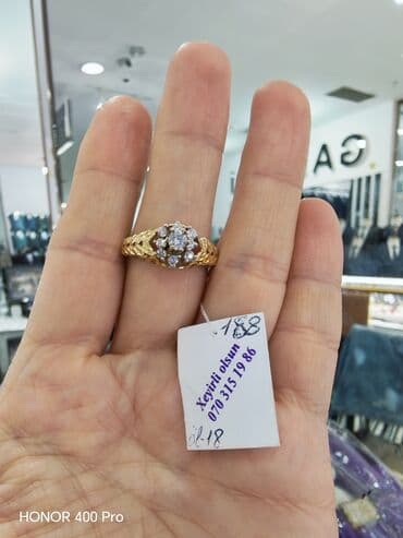 qızılların qiyməti: Üzük, Sarı qızıl, 585 Əyar — 2