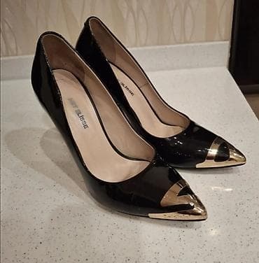 tebii mirvari muncuq: Tuflilər, Ölçü: 36.5, rəng - Qara, Yeni — 1