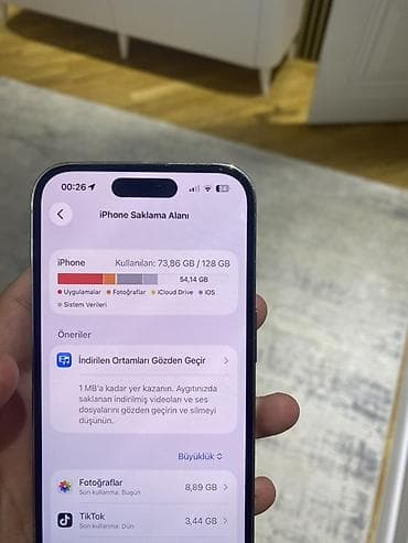 apple 12işlenmi: IPhone 14 Pro, 128 GB, Matte Gold, Barmaq izi, Simsiz şarj, Face ID — 5
