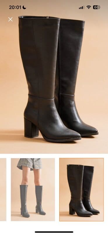 Tuflilər: TƏPTƏZƏ QUTUDA UZUN ÇƏKMƏ 39 razmer Geyinilməyib. Məhsul: Divolya — 2