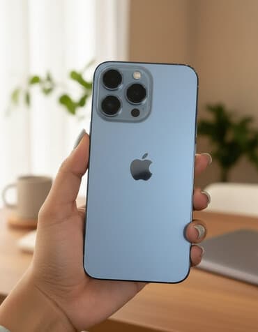 işlenmiş ucuz telefonlar: IPhone 13 Pro, Sierra Blue, Face ID — 1