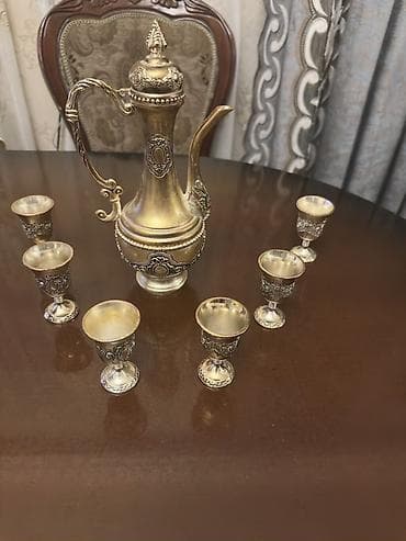 coca cola set serpi: Şərq üslubunda dekorativ içki dəsti - Tərkibi: 1 ədəd qapaqlı — 4