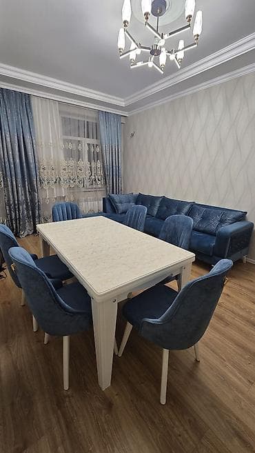 ofis oturacagi: Qonaq otağı üçün, İşlənmiş, Açılan, Dördbucaq masa, 6 stul — 3