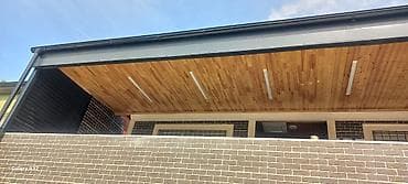 tavan fiqurları: Taxta tavan üzləmə və işıqlandırma sistemi - Açıq/veranda sahələri — 1