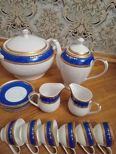 Çay dəsti, rəng - Ağ, Farfor, Türkiyə — 2