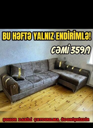 divan kreslo kreditle: Künc divan, Yeni, Açılan, Bazalı, Parça, Şəhərdaxili pulsuz çatdırılma — 4