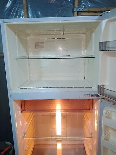 Elektronika: İşlənmiş 2 qapılı Soyuducu Satılır, rəng - Ağ, Təkərli — 5