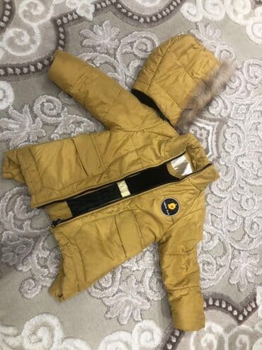 детская желтая одежда: 3-4-5 yaş uçun,panda kıds’den alınıb,az geyınılıb qış ucundur ve sarı — 5