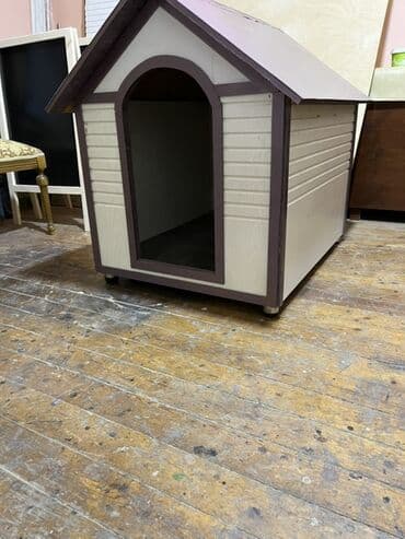 i̇tlər pekines: İt evi – taxta konstruksiyalı - Material: möhkəm taxta karkas, yan — 3