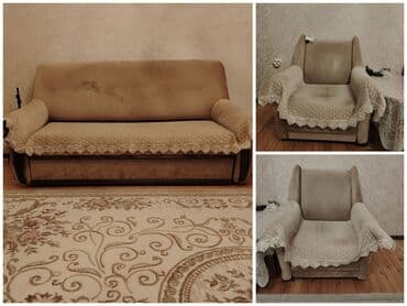 Rəflər: İşlənmiş, Divan, 2 kreslo, Bazasız, Açılan — 1