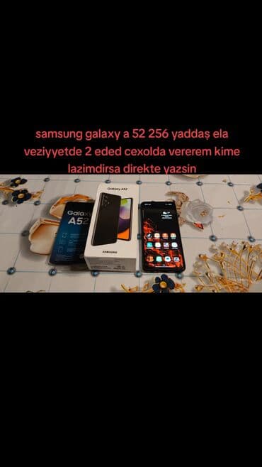 Samsung Galaxy A52, 256 GB, rəng - Qara, Sənədlərlə