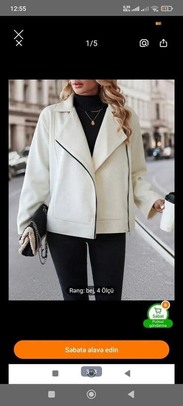 Костюмы: Qadın zamşa - Model: qısa kəsimli, asimmetrik ön hissə - Bağlanma — 2