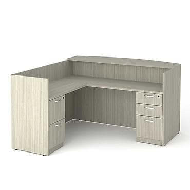 ofis stol: L formal resepsiyon/ofis stolu - Formal “L” tip dizayn: resepsiyon — 1