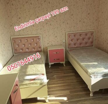 divan çarpayı: Yeni, Təknəfərlik çarpayı, Bazasız, Matras ilə, Siyirməsiz, Azərbaycan — 3