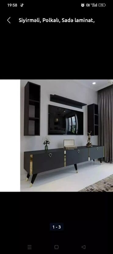 taxt altlığı: Yeni, Düz TV altlığı, Polkasız, Laminat, Azərbaycan — 2