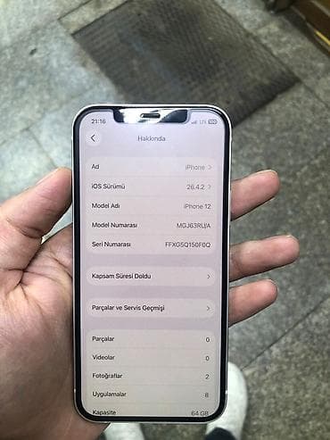 IPhone 12, 64 GB, Ağ, Face ID — 4