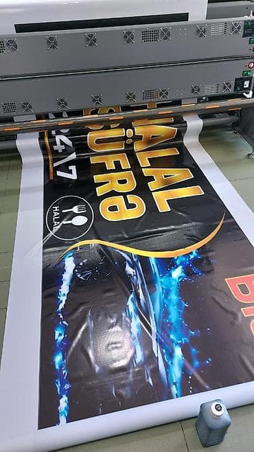 Reklam, çap: Vinil,banner,setka vinil,flex banner, İşıqlı reklam. Qabarıq hərflər — 2