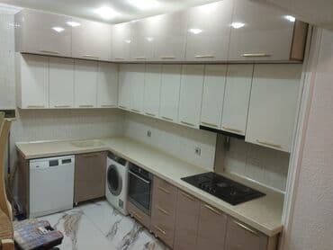 ucuz kuxna mebelleri islenmis: Sifarişlə mətbəx dəsti, Özü çəkən petlələr, DSP, Kredit yoxdur, Ödənişli çatdırılma — 8