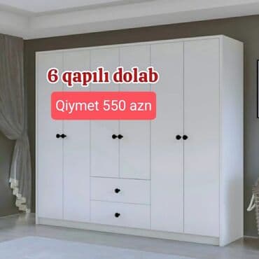 ikinci el şkaf: Новый, Распашной, 3 двери Прямой шкаф, Шкаф-вешалка, Азербайджан — 7