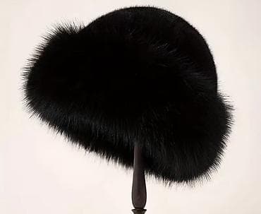 dini paltar: Qadınlar üçün dəbdəbəli xəz papaqLar - Model: Klassik dairəvi forma — 2