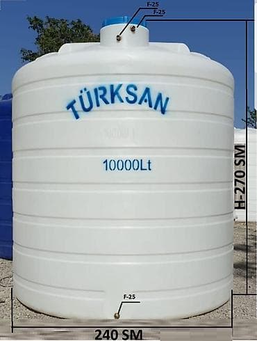 mator su: Bak, Plastik, 10000 l l, Yeni — 3