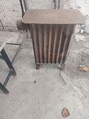 mini pec: Dəmir soba/radiator tipli qızdırıcı - Material: tam metaldan (qalın — 1