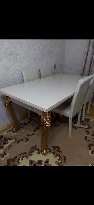 Qonaq otağı üçün, Açılmayan, Dördbucaq masa, 4 stul lalafo.az -da Qonaq otağı üçün, Açılmayan, Dördbucaq masa, 4 stul