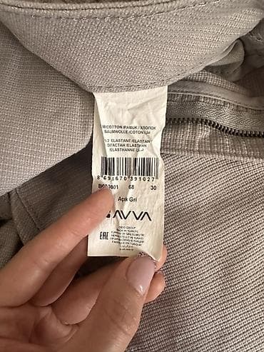 AVVA kişi şalvarı yenidir ölçü 30 olmasına baxmayaraq 29a uyğundur dar