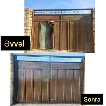 Darvazalar və aksesuarlar: 1️⃣ darvazalari̇n renglenmesi̇ xi̇dməti̇ temi̇r növbəti̇ el — 11