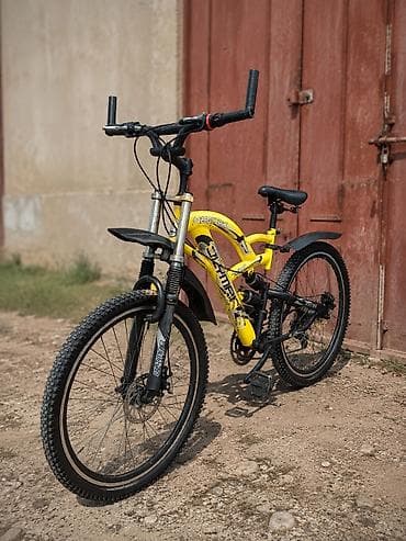 velo satisi: Velosiped – dağ/street tipli, sarı-qara rəngdə, uşaq/yeniyetmə — 1