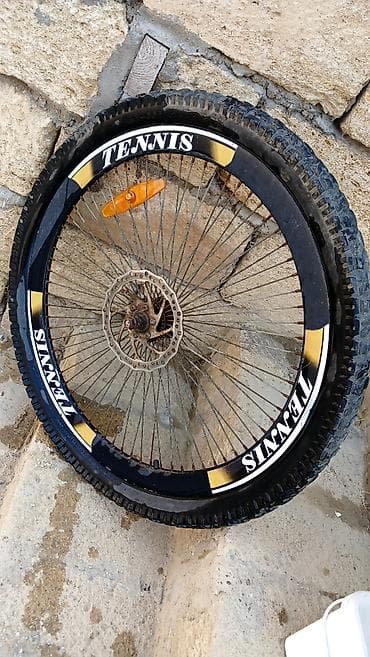 Velosiped ehtiyyat hissələri: Velosiped təkər dəsti – ön və arxa - Ölçü: 26" - Arxa təkər: mavi — 3
