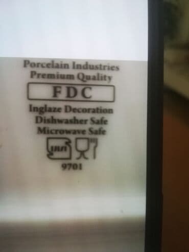 Аксессуары для кухни: Обеденный набор, цвет - Синий, Фарфор, Decoria, 12 персон, Германия — 2