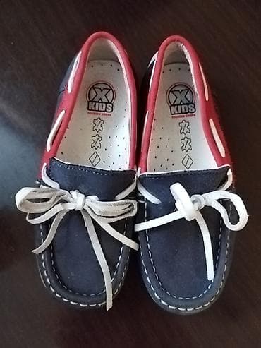 uşaq üçün makasin: Rəng - Göy Mokasinlər, Ölçü: 26, Uniseks — 2