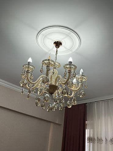 Çılçıraq, 6 lampa, Şüşə