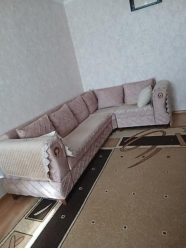 divan desti: Künc divan dəsti - L formalı, geniş oturma sahəsi ilə künc divan - — 2